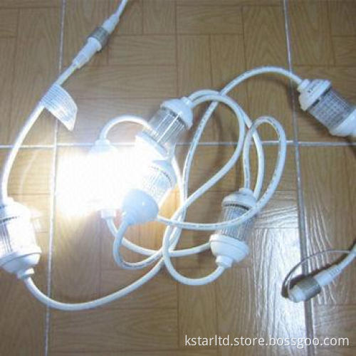 LED Strobe Light String, 3m with 6 Pieces LED Strobe Light, Connectable, Waterproof for Outdoor